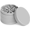 JCASE Grinder ceramica per spezie, antiaderente, a 4 pezzi, con rivestimento in nano-ceramica, Ø 63 mm, con custodia per il trasporto, raschietto per polline, pennello e bocchino