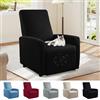 Bocguy Copripoltrona Relax Reclinabile, Copripoltrona 1 Post Poltrone Relax Elettriche, Copridivano Impermeabile. Rivestimento Elasticizzato con Tasche, Rivestimento per Poltrona (Nero)