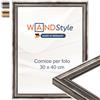 WANDStyle cornice foto legno vintage, cornici da parete, cornice 30x40 cm | Portafoto da parete, cornici foto argento per appendere, 30x40 cm Photo Frame H400 - Made in Germany