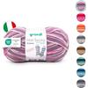 Gründl Lana Hot Socks Como - Gomitolo di lana per calze, 4 strati, 1 gomitolo da 100 g/420 m, 75% lana vergine (superwash), 25% poliammide), colore: Marrone