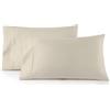 Linen Closet Lussuoso cotone 600 fili Performance Cotton King federe set di 2, avorio