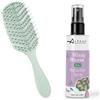 Altéax Spazzola Districante per Capelli Blissy Bloom con Setole Anti Nodo + Spray 100ml - Lisciante Ottima per Districare (Verde)