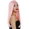 WIG ME UP-SA-151-T2333 Parrucca Donna Sleek look Lunga Liscia Riga in mezzo Rosa chiaro