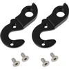 Briny River 2 Pezzi Gancio Deragliatore Posteriore Per Bicicletta Con Vite N. 14 Compatibile Con Vitus Nucleus 24 26