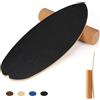 Cowiewie Balance Board 15 mm di spessore + rullo di sughero da 10 mm, carico massimo 150 kg, per surf e pattinaggio indoor