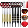 Red Dragon - Set di freccette Softip in ottone (4 set di freccette, 12 freccette in totale)