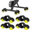 XJJAUGKLY Rocker Plate Feet, 4 pezzi, per interni Cycling Snap Rocker Feet Adattatori per pedaliere, per allenamento a rulli Wahoo Kickr Core, con 8 palline da tennis