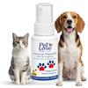 Pet Love Spray Pulizia Zampe Cane e Gatto, Igienizzante Senza Risciacquo con Clorexidina, Amamelide e Glicerina - Azione Protettiva Delicata sui Polpastrelli, Profumo di Talco - 50 ml