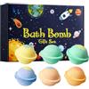 Wootapson Set Regalo di Bombe da Bagno, Bath Drops, Bath Bombs, Pulizia Della, Rimuove lo Sporco e il Sebo Dalla Superficie Della Pelle, Esfoliazione, Idratante e Nutriente, Adatto a Tutti i Tipi di Pelle