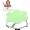 Yosamy Sedia rotante sensoriale per autismo e ADHD, 3-8 anni, carico 60 kg, attrezzatura sensoriale per allenamento vestibolare silenzioso a 360° (verde)