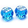 Bescon Dice Professional Small Precision Dice 12.7mm (1/2 inch) with Random Serial Number, Mini Precision Cut Dice 12.7MM Gem Blue