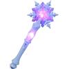 SAFIGLE Fiocco di neve magico: bacchetta magica a LED, per feste di ghiaccio, cosplay, Natale, Halloween, accessori per feste, senza batteria, 32 cm