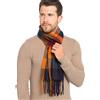 A2Z Sciarpa A Quadri Da Uomo A2Z Morbida Invernale Con Motivo Tartan E Frange