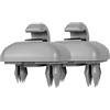 XUKEY 2 supporti per parasole per auto per A1, A3, A4, A5, S3, S4, S5, Q3, Q5, TT 8U0857562A, con clip per paraluce in plastica