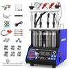 MR CARTOOL V209 Pulitore e Tester a ultrasuoni per iniettori con 4 cilindri per iniettori GDI EFI FSI - Pulitore e Tester per iniettori di Carburante Auto/Moto - Strumenti per Pulizia Carburante