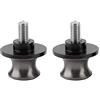 Qiilu Bobina braccio oscillante, 2 pezzi 6mm Motociclo CNC Posteriore Posteriore Braccio orientabile Rocchetti cursore Bobine forcellone(Titanio) adatto per m6 bobbin