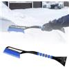 Dryxog Raschiaghiaccio per Auto Parabrezza Raschietto Vetro Raschietto Ghiaccio Freezer Vetri Auto Ghiaccio in ABS Impugnatura Morbida Ergonomica Antiscivolo Protezione in Inverno (Blu)