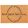 Generic Divertente zerbino di benvenuto in fibra di cocco, resistente, con portico anteriore, patio, ingresso in noce di cocco naturale, idea regalo, 60,2 x 40,9 cm (Speak Friend And Enter)