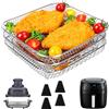 BYKITCHEN Griglia per friggitrice ad aria calda da 4-4,7 l | Griglia impilabile per Russell Hobbs 4L, Ninja Pro AF140EU/AF180EU e Philips serie 2000, 4,2 l