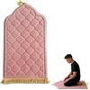 Zinueen Tappeto da preghiera imbottito Seccade - Stile turco, morbido e spesso, tappetino da preghiera per Ramadan, regalo per Umrah, Tespih Islam, tappeto da preghiera da portare con sé, Namazlik