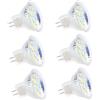 POCKETMAN 6 Pacchi Lampadine a 3W MR11 LED,Faretti non dimmabili MR11 GU4.0 LED 300LM,40 Watt Equivalente,AC/DC 12V,Bianco Freddo 6000k