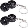 Kinstecks 2 PZ Macina Erbe Mini Macina Spezie in Alluminio Macina Spezie Perfetto per Il Buongustaio Che Desidera Eccellenza Culinaria-Nero