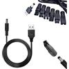 KARELLS 5V USB Universale Cavo Rasoio Caricatore Alimentatore,Cavo da USB a DC con 6 Adattatori Spina,Per Tutti I 5V Tipi Di Tagliacapelli Elettrici, Rasoi E Attrezzature Per La Cura
