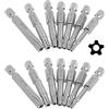 Bestgle 2 set di 7 punte esagonali Torx a stella a 5 punti di cacciavite a punte T10-T40 sicurezza magnetica anti-manomissione Torx testa cacciavite bit 50 mm