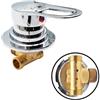 HEHUANG Miscelatore Rubinetti Doccia in Ottone Valvola Di Derivazione Miscelatore Acqua Fredda e Calda Rubinetto Vasca Da Bagno Per Doccia/Bagno (Threaded)