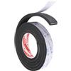 PATIKIL 2m/6.6ft Sigillatura Schiuma Nastro, 3cm Largo 8mm Spessore Singolo Adesivo Paraspifferi Striscia Guarnizione Porta Gommapiuma per Finestra Isolamento, Nero