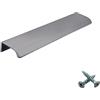 M4TEC M4TE Maniglie a Profilo per Armadietti da Cucina, Tiranti per Cassetti da Credenza, Maniglie Nascoste per Camera Da Letto Cromo Lucido. Serie VD3: Paccchetto DA 64 mm