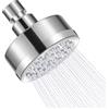 Yibang Soffione doccia ad alta pressione da 3 pollici, soffione doccia fisso regolabile con sfera girevole, soffione doccia a pioggia in acciaio inox 304 (80 mm)