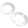 M METERXITY 2-Pack Flangia A Parete Divisibile, Per Tubo Con Diametro Esterno 3.1 Pollici/80mm 304 Acciaio Inossidabile Piastra Autoadesiva Piastre Di Copertura Per Tubi Dell'Acqua/Rubinetti