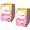 Taylors® | Infuso Limonata Rosa | Tisana Mela, Rosa Canina, Ibisco, Limone Senza Caffeina - 2 x 20 Filtri (100 Gr)