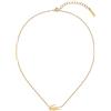 Lacoste Collana da donna Collezione CROCODILE Carnation Gold Taglia unica