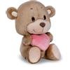 NICI 62701 - Morbido orsetto di peluche con cuore, per coccole e giochi, per bambini e adulti, fantastica idea regalo, 22 cm, marrone