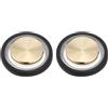 PATIKIL Joystick da gioco per cellulare, 2 pezzi, joystick a spirale per controllo del gioco touch screen con scatola di immagazzinaggio per tablet e smartphone, oro/nero