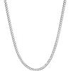 VONALA Collana in argento Sterling 925 da 3 mm, a maglia cubana, per uomini, donne e ragazzi, 20 inch, Argento sterling, Non pietra preziosa