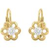 SOFIA MILANI - Orecchini da Donna in Argento 925 - Placcati in Oro e con Pietra Zircone - Orecchino Pendente a Fiore - E1619
