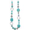 FULU AUTUMN Collana di perle lunga in argento - Collana boheme con cristalli e perle in pietra naturale, gioielli fantasia, idea regalo per la festa della mamma, 88 cm, Pietra Cristallo, Senza Gemme