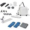 Amazon Basics Pulitore a Vapore Multifunzione con 22 Accessori, Serbatoio da 1,5L, 1500W, Bianco