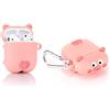 YIGEYI Airpods - Custodia in silicone compatibile con gli Airpods 1 e 2 cover per cartoni animati 3D, simpatica e divertente [serie di animali da compagnia papà] (maiale rosa)