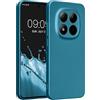 kwmobile Custodia Compatibile con Xiaomi Redmi Note 15 PRO 5G Cover - Protezione Back Case Morbida - Silicone TPU Effetto Metallizzato Blu Caraibi metalizzato