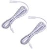 HENGBIRD Cavo di prolunga LED da 2 m, colore bianco, 2 pezzi, cavo di collegamento con mini spina, cavo LED 12 V/24 V per lampada da cucina, plafoniera, illuminazione dell'armadio