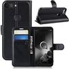 Compatibile Copertura compatibile con ALCATEL 1S (2019) 5024F 5024D CUSTODIA cover STAND FLIP libro magnetica GEL silicone tpu protezione eco pelle portafoglio porta carte Nero