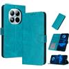 PanXCase Cover Libro per Xiaomi Redmi Note 15 Pro 5G - Custodia PU Pelle Wallet, Supporto, 3 Porta Carte, Magnetica Antiurto Case (Verde)