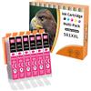 Starlet24 6x 581XL Magenta Cartucce Compatibili con Canon CLI-581 Magenta per Pixma TR8550 TR8500 TS6350a TS705a TS6350 TS8350 TS8250 TS6150 TS9550