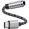 FoBrown Adattatore USB C Jack 3,5 mm, Tipo C a AUX Adattatore Auricolare Audio Jack USB C Cuffie per Samsung Galaxy S26 Ultra S25 S24 S23 FE S22 A56 A55 5G A54 A53 A36 A35 A34 A17 A16 15
