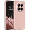 kwmobile Custodia Compatibile con Xiaomi Redmi Note 15 PRO 5G Cover - Protezione Back Case Morbida - Silicone TPU Effetto Metallizzato Oro Rosa Metallizzato