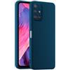 HULLIN Custodia per Telefono in Silicone Colorato, Adatta per Samsung Galaxy A51 4G (6.5) - Blu zaffiro